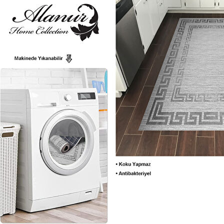 Dekoreko Kaymaz Taban Djt Mutfak Halısı Star Pamuk Modern Kt418