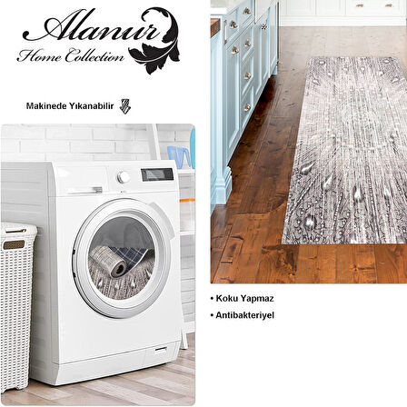 Dekoreko Kaymaz Taban Djt Mutfak Halısı Star Pamuk Modern 743