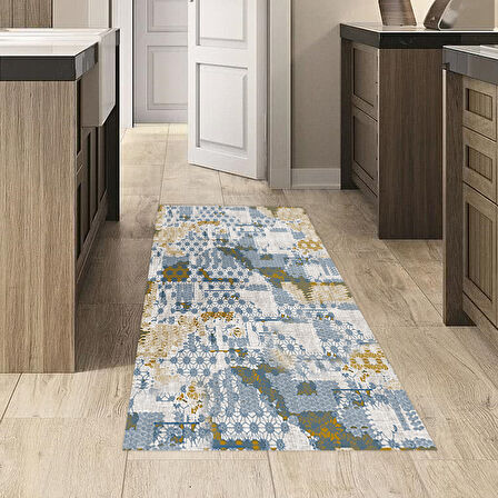 Dekoreko Kaymaz Taban Djt Mutfak Halısı Trend Modern M5015