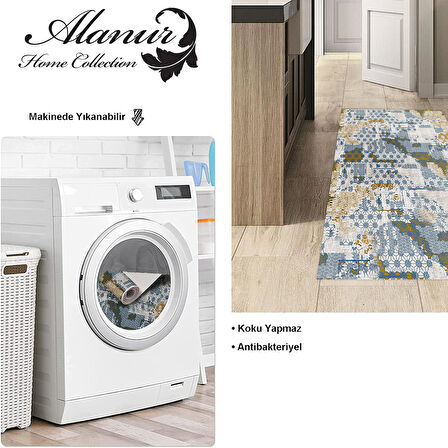 Dekoreko Kaymaz Taban Djt Mutfak Halısı Trend Modern M5015