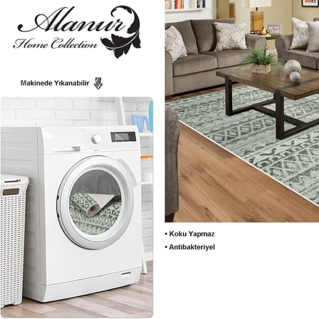 Dekoreko Kaymaz Taban Djt Salon Halısı Trend İskandinav F5078