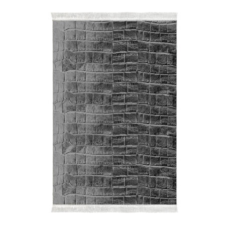 Dekoreko Kaymaz Taban Djt Mutfak Halısı Yıldız Deri Saçaklı Modern 1911