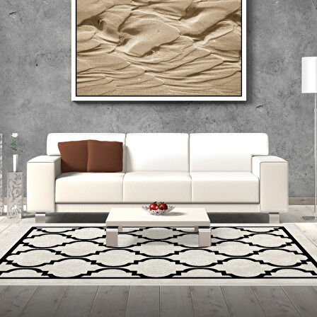 Dekoreko Kaymaz Taban Djt Salon Halısı Star Pamuk Modern 688M