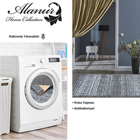 Dekoreko Kaymaz Taban Djt Salon Halısı Yıldız Deri İskandinav F5087