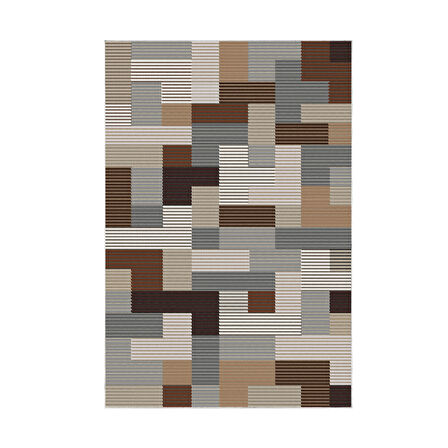 Dekoreko Kaymaz Taban Djt Mutfak Halısı Yıldız Deri Modern Mu113