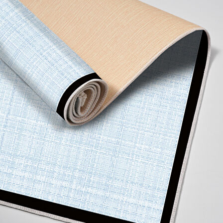 Alanur Home Kaymaz Taban Djt Banyo Mutfak Salon Halı Yıldız Deri Dokuma Desen E5007