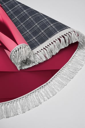 Kaymaz Dijital Mutfak & Salon Halı Star Pamuk Saçaklı Oval Geometrik E5017