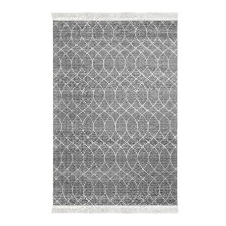 Dekoreko Kaymaz Taban Djt Mutfak Halısı Yıldız Deri Saçaklı İskandinav F5084