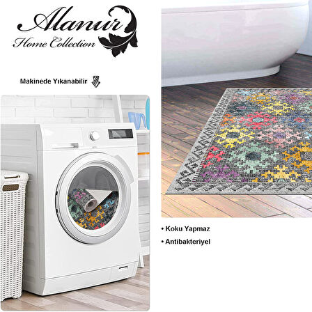 Dekoreko Kaymaz Taban Djt Banyo Halısı Trend İskandinav F5008