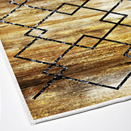 Dekoreko Kaymaz Taban Djt Mutfak Halısı Trend Modern M5006