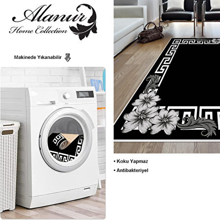 Dekoreko Kaymaz Taban Djt Salon Halısı Yıldız Deri Modern Kt494