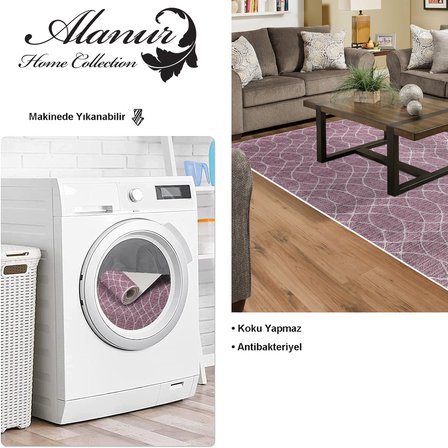 Dekoreko Kaymaz Taban Djt Salon Halısı Trend İskandinav F5084
