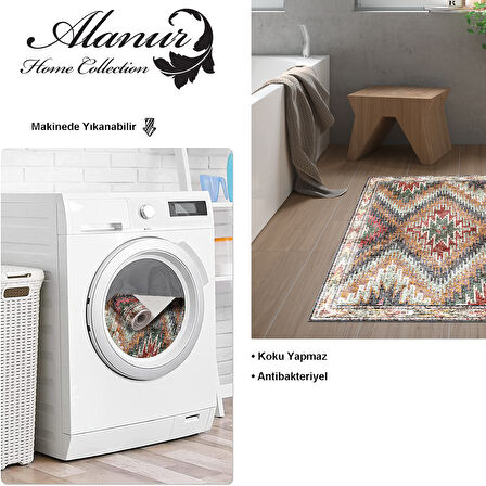 Dekoreko Kaymaz Taban Djt Banyo Halısı Trend İskandinav F5003