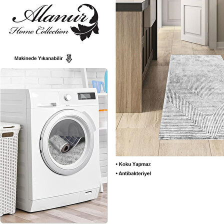 Dekoreko Kaymaz Taban Djt Mutfak Halısı Star Pamuk Modern Mu134