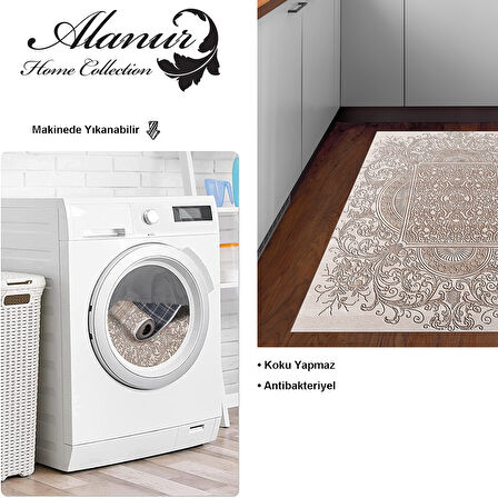 Dekoreko Kaymaz Taban Djt Mutfak Halısı Star Pamuk Modern 1488