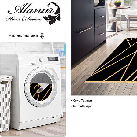 Dekoreko Kaymaz Taban Djt Mutfak Halısı Trend Modern 686M