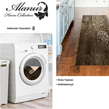 Dekoreko Kaymaz Taban Djt Mutfak Halısı Yıldız Deri Modern 1999