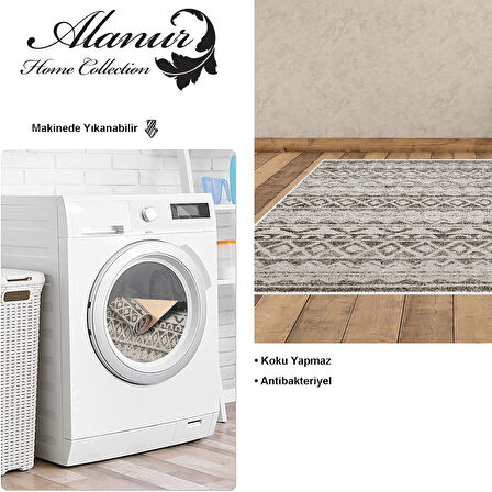 Dekoreko Kaymaz Taban Djt Salon Halısı Yıldız Deri İskandinav F5078