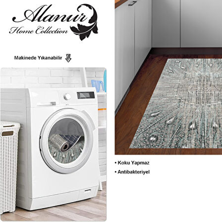 Dekoreko Kaymaz Taban Djt Mutfak Halısı Star Pamuk Modern 743