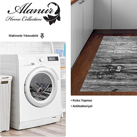 Dekoreko Kaymaz Taban Djt Mutfak Halısı Star Pamuk Modern Mu136