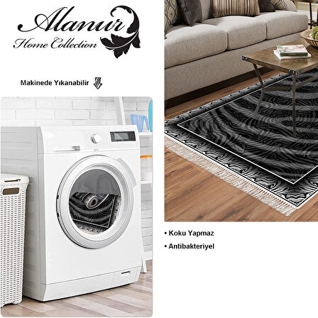 Dekoreko Kaymaz Taban Djt Salon Halısı Star Pamuk Saçaklı Modern 1912