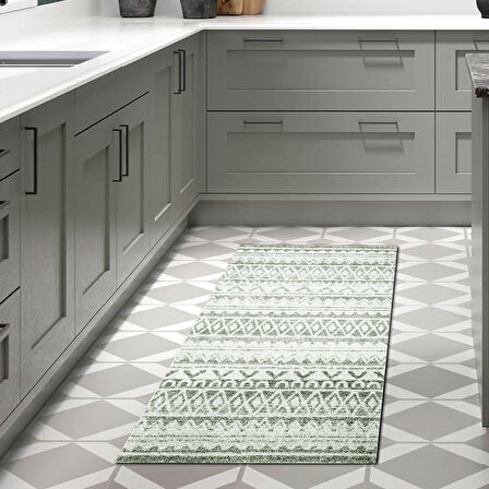 Dekoreko Kaymaz Taban Djt Mutfak Halısı Trend İskandinav F5078