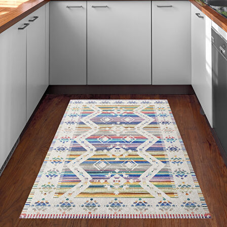 Dekoreko Kaymaz Taban Djt Mutfak Halısı Trend İskandinav F5014