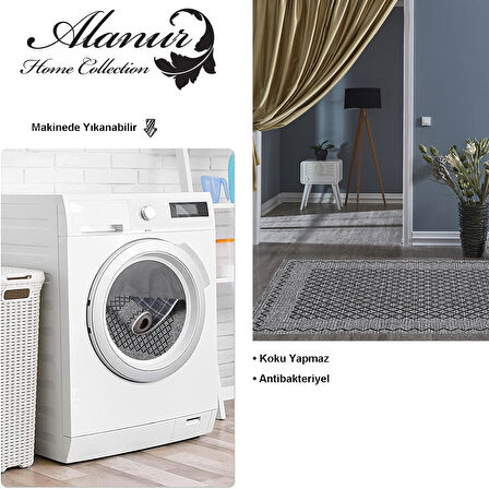 Dekoreko Kaymaz Taban Djt Salon Halısı Star Pamuk Modern M5001