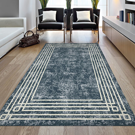 Dekoreko Kaymaz Taban Djt Salon Halısı Trend Modern M5142