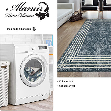 Dekoreko Kaymaz Taban Djt Salon Halısı Trend Modern M5142