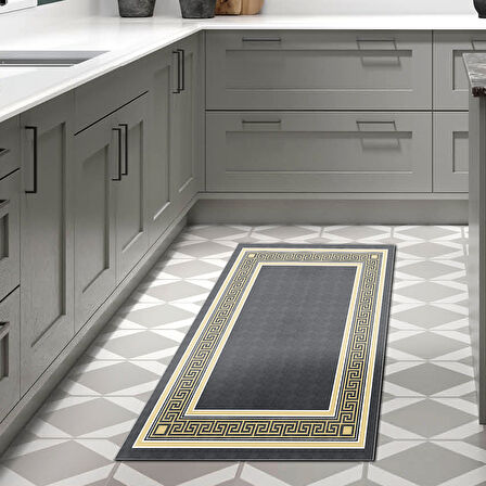 Dekoreko Kaymaz Taban Djt Mutfak Halısı Trend Modern M5140