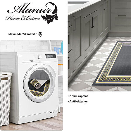 Dekoreko Kaymaz Taban Djt Mutfak Halısı Trend Modern M5140