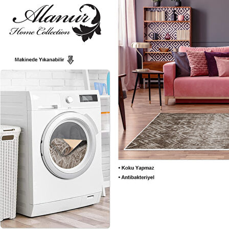 Dekoreko Kaymaz Taban Djt Salon Halısı Yıldız Deri İskandinav F5083