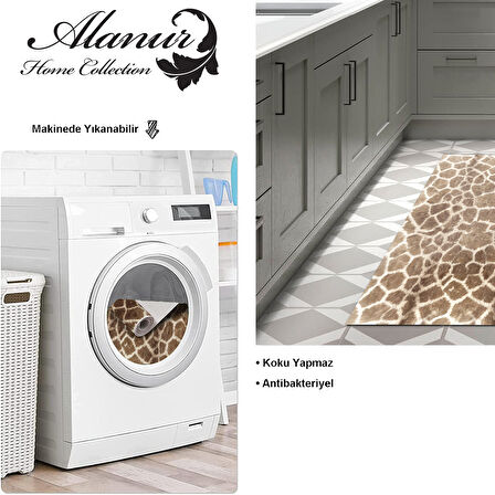 Dekoreko Kaymaz Taban Djt Mutfak Halısı Trend Modern 1910