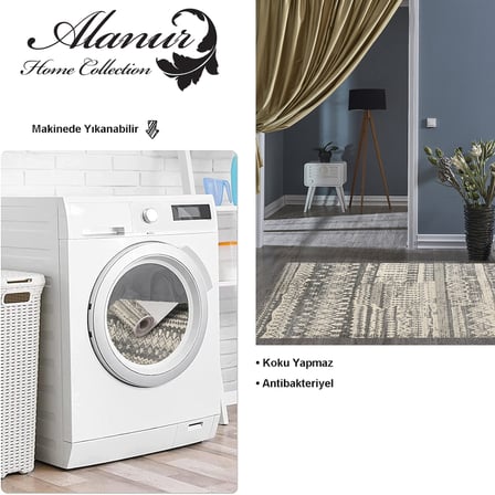 Dekoreko Kaymaz Taban Djt Salon Halısı Trend İskandinav F5080