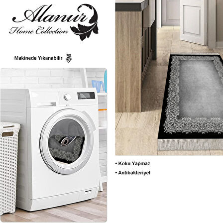 Dekoreko Kaymaz Taban Djt Mutfak Halısı Star Pamuk Saçaklı Modern 1674