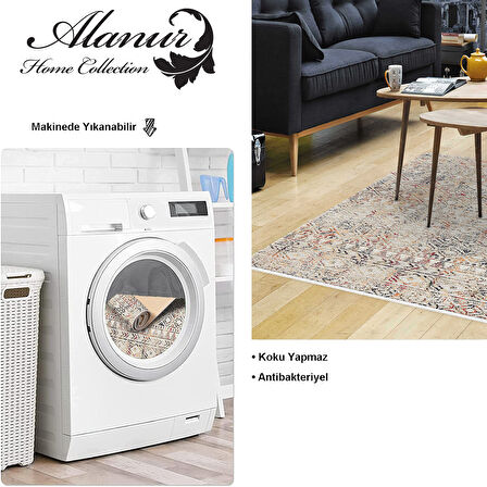 Dekoreko Kaymaz Taban Djt Salon Halısı Yıldız Deri İskandinav F5139