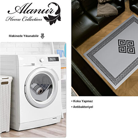 Dekoreko Kaymaz Taban Djt Salon Halısı Star Pamuk Modern 656M