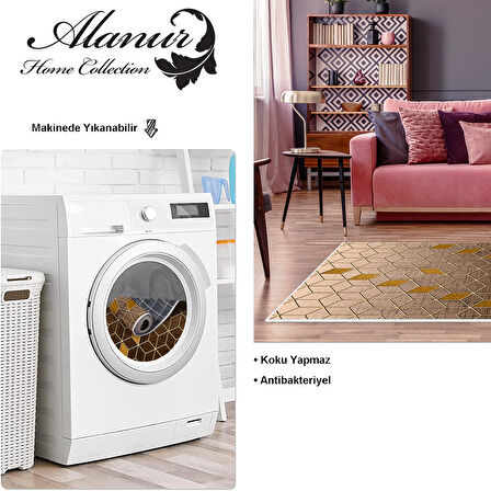 Dekoreko Kaymaz Taban Djt Salon Halısı Star Pamuk Modern 719