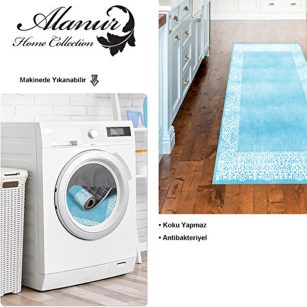 Dekoreko Kaymaz Taban Djt Mutfak Halısı Star Pamuk Modern 1460