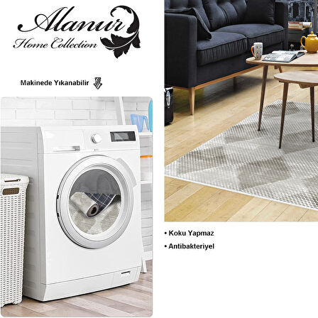 Dekoreko Kaymaz Taban Djt Salon Halısı Star Pamuk İskandinav F5131