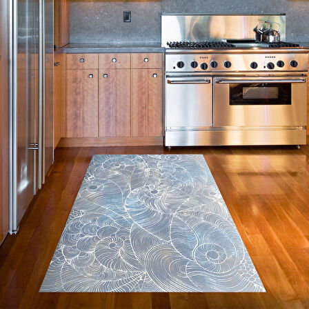 Dekoreko Kaymaz Taban Djt Mutfak Halısı Star Pamuk Modern 1303