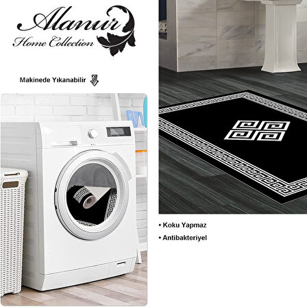 Dekoreko Kaymaz Taban Djt Banyo Halısı Trend Modern 656M