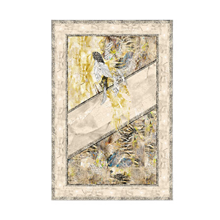 Dekoreko Kaymaz Taban Djt Salon Halısı Yıldız Deri Modern 729