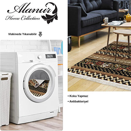 Dekoreko Kaymaz Taban Djt Salon Halısı Trend Saçaklı Modern Mu127