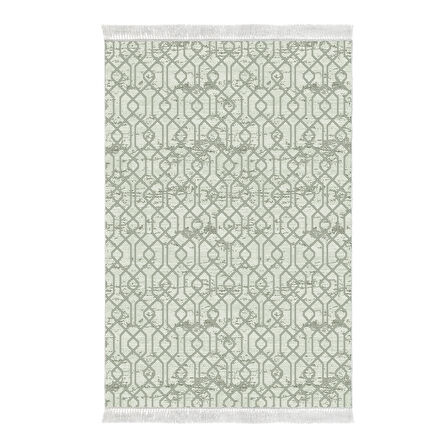 Dekoreko Kaymaz Taban Djt Mutfak Halısı Star Pamuk Saçaklı Modern 757