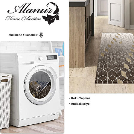 Dekoreko Kaymaz Taban Djt Mutfak Halısı Star Pamuk Modern 719