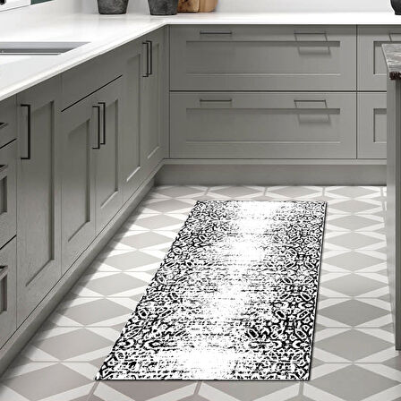 Dekoreko Kaymaz Taban Djt Mutfak Halısı Star Pamuk İskandinav Mu123