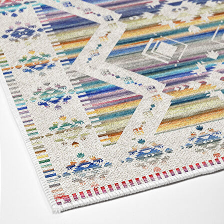 Dekoreko Kaymaz Taban Djt Mutfak Halısı Trend İskandinav F5014