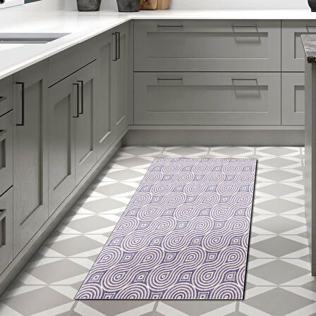 Dekoreko Kaymaz Taban Djt Mutfak Halısı Trend Modern 605M